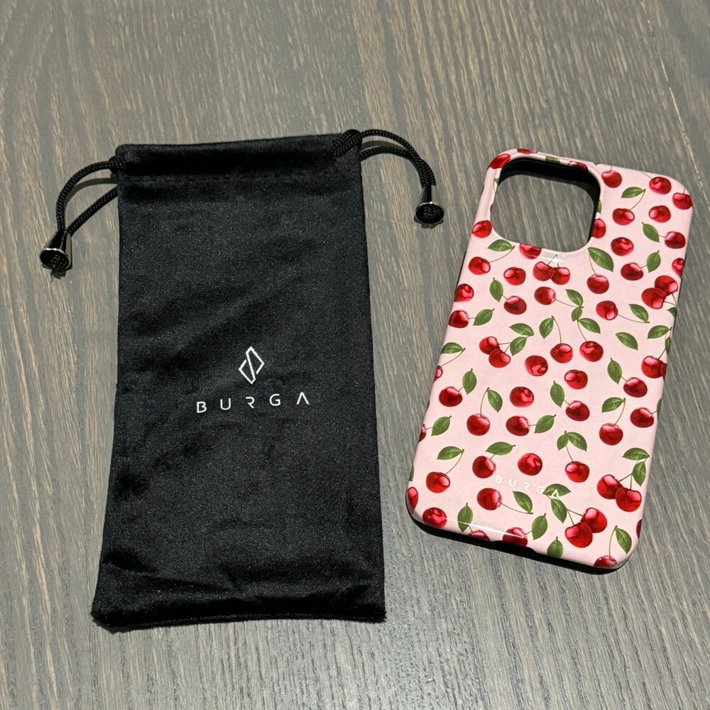 BURGA Cherry Print iPhone 15 Pro Max Case